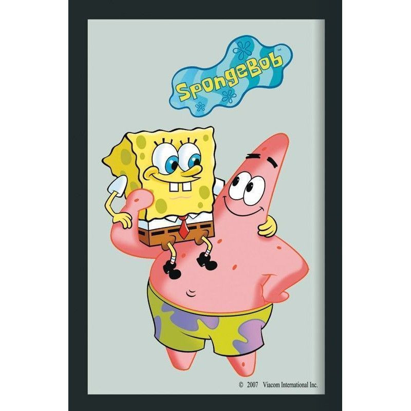 ESPEJO SERIGRAFIADO "BOB ESPONJA Y PATRICIO"