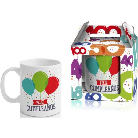 TAZA " FELIZ CUMPLEAÑOS "