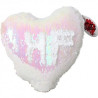 COJIN CORAZON DE LENTEJUELAS REVERSIBLES