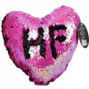 COJIN CORAZON DE LENTEJUELAS REVERSIBLES