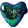 COJIN CORAZON DE LENTEJUELAS REVERSIBLES