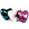 COJIN CORAZON DE LENTEJUELAS REVERSIBLES